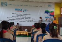  Wika Mengajar   dipusatkan di SMA Negeri Bikomi Utara ,TTU/Foto Yuven Abi