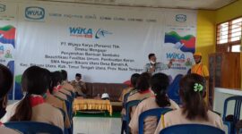  Wika Mengajar   dipusatkan di SMA Negeri Bikomi Utara ,TTU/Foto Yuven Abi