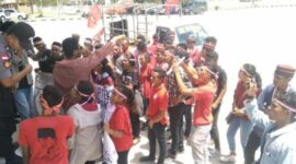 Salah satu konsistensi GMNI Kefamenanu dalam memperjuangkan kepentingan masyarakat TTU/Foto diambil sebelum masa Pandemi-Covid-19