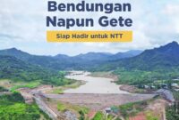 Bendungan Napun Gete/Foto KemenPUPR