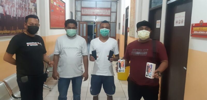 MTN di Kota Kupang ketika diamankan aparat Kepolisian Kupang Kota/Foto Willy Makani