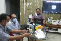 Ketua AJI Kota Kupang, Marthen Bana bersama Jajaran Badan pengurus ketika mengikuti Konggres AJI Nasional/Foto Imanuel Lodja