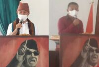 Ketua Persatuan Alumni (PA) GMNI Ende, Heri Gani (Kanan) dan Staf Ahli Bupati Kabupaten Ende Bidang Perekonomian dan Keuangan, Fransisco Versailes (Kiri) Disaat Memberikan Sambutan Pada Kegiatan PPAB GMNI Cabang Ende (Foto: Chen Rasi/Savanaparadise.com)