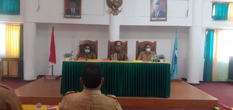 Suasana Konfrensi Pers Oleh Pemda TTU Terkait Perda RPJMD tahun 2021-2026 (Foto: Yuven Abi/Savanaparadise.com)