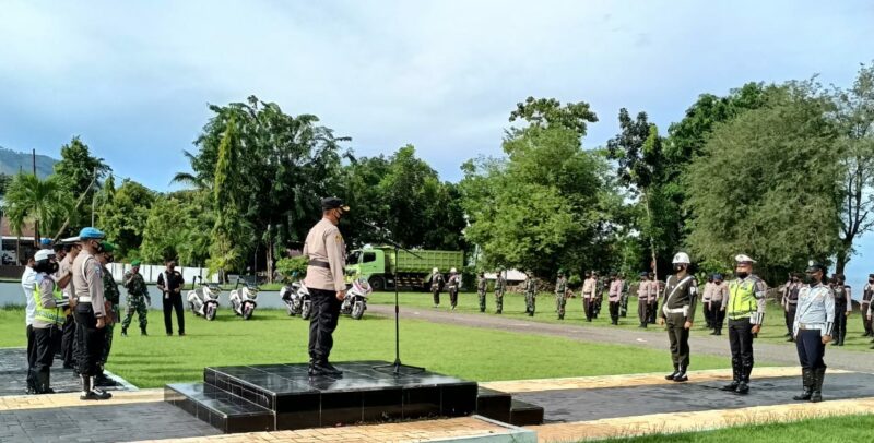 Apel Gelar Operasi Zebra Ranakah 2021, di Lapangan Apel Polres Ende, Senin 15 November 2021 (Foto: Istimewa)