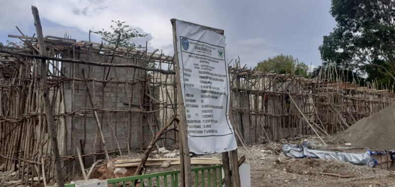 Inilah kondisi Bangunan Puskesmas Mamsena, yang kontraknya akan berakhir 12 desember 2021. (Foto : Yuven Abi/Savanaparadise.com)