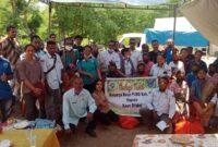 Pose bersama seluruh anggota TPP dengan warga difabel di desa Sono, Kecamatan Bikomi Tengah Kabupaten TTU (Foto : Yuven Abi/ Savana paradise.com)