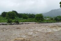 Banjir besar melanda kali Wolowona, Kabupaten Ende (Foto: Chen Rasi/Savanaparadise.com)