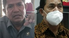 Anggota DPRD Ende, Sipri Pendi (Kiri) dan Kepala BKPSDM Ende, Fransisco Versailes Siga (Kanan) (Foto: Chen Rasi/Savanaparadise.com)