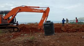 Lokasi pekerjaan fondasi Biara Suster Agustinian CJD di Kecamatan Kota Baru, Kabupaten Ende (Foto: Chen Rasi/Savanaparadise.com)