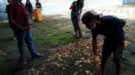 GMNI Cabang Ende adakan bakti sosial di taman renungan Bung Karno (Foto: Chen Rasi/Savanaparadise.com)