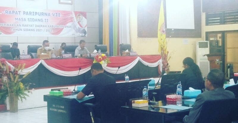 Sidang Paripurna VII Masa Sidang II Tahun 2022 DPRD Kabupaten Ende (Foto: Chen Rasi/Savanaparadise.com