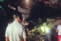 Kondisi kendaraan Dump Truk usai mengalami kecelakaan pada Minggu 22 Mei 2022 (Foto: Chen Rasi/Savanparadise.com)