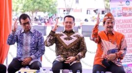 Ketua MPR, Bambang Soesetyo (tengah) dan Kepala BPIP, Yudian Wahyudi (kiri) (Foto: Humas BPIP)