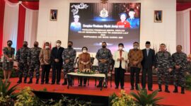 Pose bersama Ketua Dewan Pengarah BPIP Saresehan Pembinaan Mental Ideologi 2022 bersama Staf TNI AL (Foto: BPIP)
