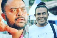 Calon Ketua Patria Cabang Ende, Tommy Mbenu Nulangi (kiri) dan Sektetaris Pemuda Pancasila Ende, Marianus Laka (kanan) (Foto: Chen Rasi/Savanaparadise.com)