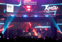 
JAKARTA -- Raisa tengah bernyayi bersama dengan segenap BNI Hi-Mover dalam keceriaan BNI Loud Fest 2022 di Jakarta Convention Center, Minggu (17/7/2022). 

Dalam semarak HUT ke-76 ini, BNI menyelenggarakan konser musik untuk sambil memperkuat branding 3 product champion yakni BNI Mobile Banking, BNIDirect, dan BNI Xpora.Foto Dok BNI