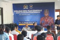 Anggota DPR RI, Y Jacki Uly Sosialisasi Empat Pilar Kebangsaan (Foto: Dule Dubu/Savanaparadise.com)