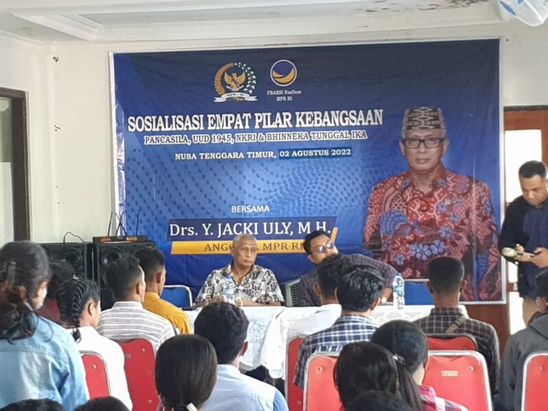 Anggota DPR RI, Y Jacki Uly Sosialisasi Empat Pilar Kebangsaan (Foto: Dule Dubu/Savanaparadise.com)