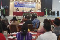 Sekda Provinsi NTT, Domu Warandoy saat membuka kegiatan IMA -Hotel Kupang