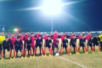 Pose bersama kedua kesebalasan di laga final yang mempertemukan Perse Ende vs PSN Ngada sebelum kick off