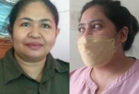 Admin PT. Nirmala Cahaya Energi, Yanti Bogo (baju coklat) dan Admin PT. Triguna Karya Mandiri, Anita Irene (Foto: Chen Rasi/Savanaparadise.com)