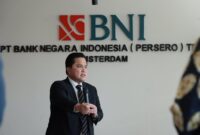 Menteri BUMN Erick Thohir berkunjung ke BNI Representative Office Amsterdam di Belanda pada Jumat, 2 September 2022. BNI Amsterdam bertugas untuk mengoptimalkan usaha para diaspora Indonesia di Belanda dan Eropa.