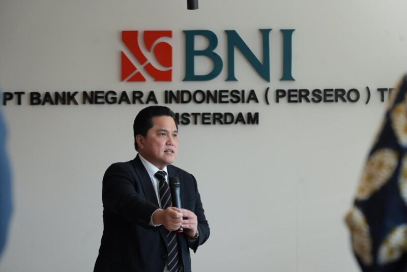 Menteri BUMN Erick Thohir berkunjung ke BNI Representative Office Amsterdam di Belanda pada Jumat, 2 September 2022. BNI Amsterdam bertugas untuk mengoptimalkan usaha para diaspora Indonesia di Belanda dan Eropa.