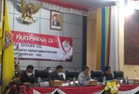 Rapat Paripurna IX DPRD Kabupaten dengan agenda Jawaban Pemerintah Atas Pandangan Umum Fraksi-Fraksi DPRD Kabupaten Ende Terhadap Nota Keuangan Atas Rancangan Peraturan Daerah Kabupaten Ende Tentang Perubahan Anggaran Pendapatan Dan Belanja Daerah Tahun Anggaran 2022 (Foto: Chen Rasi/Savanaparadise.com)