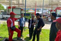 Polres Ende Lakukan Sidak di SPBU (Foto: Humas Polres Ende) 