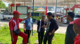 Polres Ende Lakukan Sidak di SPBU (Foto: Humas Polres Ende) 