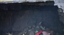 Tembok Penyokong Roboh Makan Dua Korban Kakak Beradik (Foto: istimewa/SP)