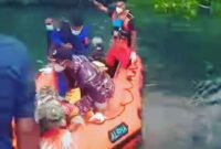 Tim SAR Gabungan berhasil menemukan korban yang diterkam buaya di perairan Sungai Bele, Kecamatan Kotabaru (Foto: Chen Rasi/Savanaparadise.com)