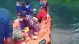 Tim SAR Gabungan berhasil menemukan korban yang diterkam buaya di perairan Sungai Bele, Kecamatan Kotabaru (Foto: Chen Rasi/Savanaparadise.com)