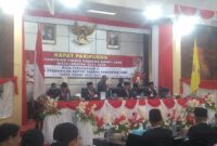 Rapat Paripurna DPRD Kabupaten Ende dengan agenda Penyampaian Pidato Perdana Bupati Ende masa Jabatan 2025 - 2030 (Foto: Chen Rasi/Savanaparadise.com)