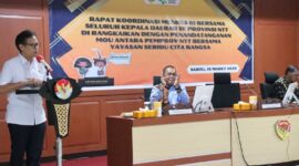 Sambutan Mentri Kesehatan RI, Budi Gunadi Sadikin Dalam Rapat Koordinasi Bersama Bupati dan Walikota Se-NTT (Foto; Humas Pemprov NTT)