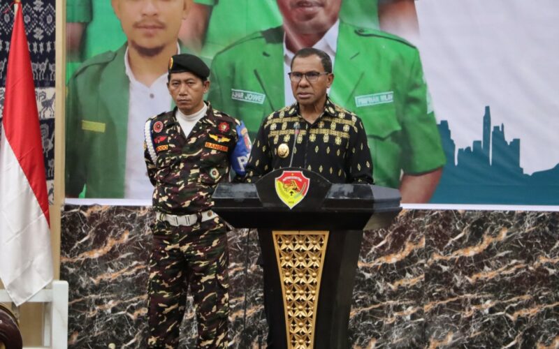 Wakil Gubernur NTT, Johanis Asadoma Beri Sambutan di kegiatan Konferensi Wilayah GP Ansor (DC/SP)