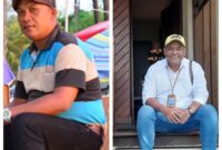Ketua Jurnalis Online Indonesia, Joey Rihi Ga dan Ketua Persatuan Wartawan Ende, Dedi Wolo (Foto: Chen Rasi/SP)