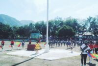 Penampilan peserta Lomba Marching Band Pertama dari SMP Katolik Nirmala Jopu (Foto:Chen Rasi/Savanaparadise.com)