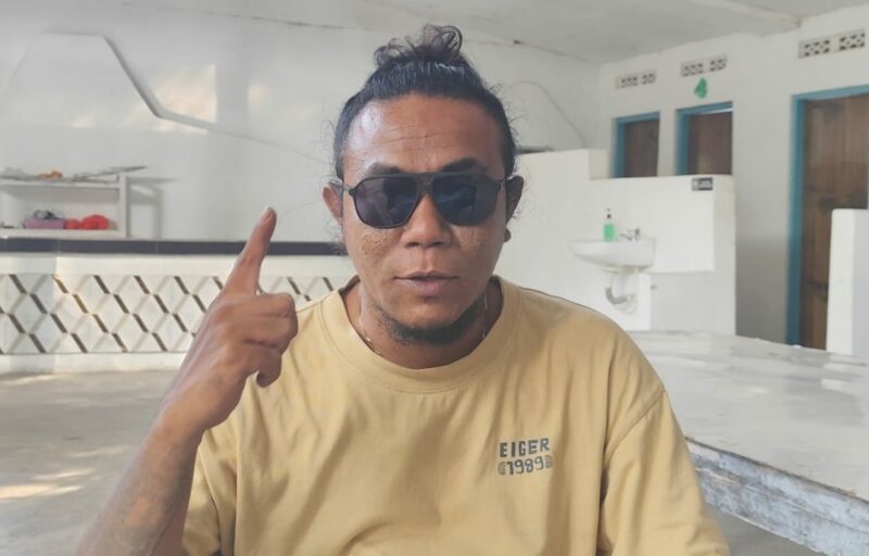 Sekretaris Pemuda Pancasila Ende,  Marianus Laka (Foto: Chen Rasi/SP)