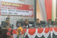 Rapat Paripurna V Masa Sidang II DPRD Kabupaten Ende,  (Foto: Chen Rasi/SP)