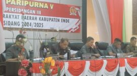 Rapat Paripurna V Masa Sidang II DPRD Kabupaten Ende,  (Foto: Chen Rasi/SP)