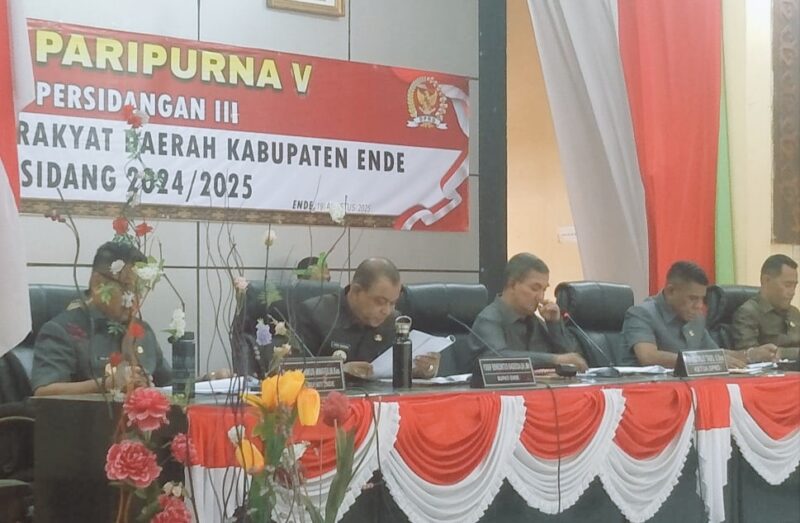Rapat Paripurna V Masa Sidang II DPRD Kabupaten Ende,  (Foto: Chen Rasi/SP)