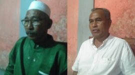 Tokoh Masyarakat Kelurahan Rukun Lima, Kecamatan Ende Selatan, Haji Abdul Rahman Pula Jongo (Hijau) dan Zulkinanar DM (Putih) (Foto: Mateus Bheri/SP)