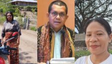 Gubernur NTT, Emanuel Melkiaded Laka Lena, Orang tua murid di NTT, Ibu Yuliana dan Agustina ( Foto: Istimewa)