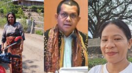 Gubernur NTT, Emanuel Melkiaded Laka Lena, Orang tua murid di NTT, Ibu Yuliana dan Agustina ( Foto: Istimewa)