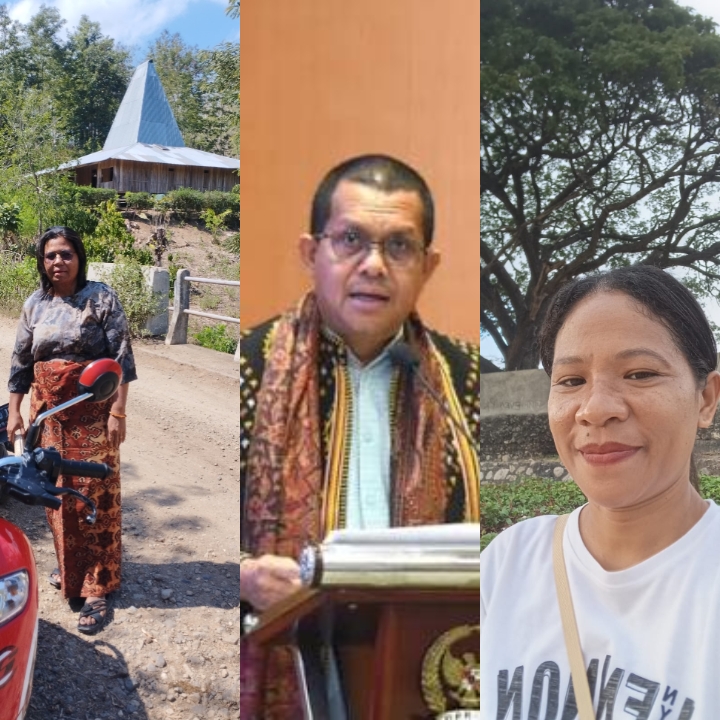 Gubernur NTT, Emanuel Melkiaded Laka Lena, Orang tua murid di NTT, Ibu Yuliana dan Agustina ( Foto: Istimewa)