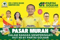 DPD II Partai Golkar Ende Gelar Pasar Murah (Foto:Istimewa)