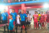 Dua tim yang bertanding di partai kedua 16 besar, Perse Ende vs Persematim siap-siap memasuki lapangan pertandingan (Foto: Mateus Bheri/SP)