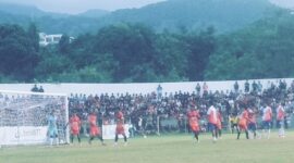 Pertandingan putaran kedua penyisihan grup A ETMC 2025, Perse Ende versus BMU Alor Pantar (Foto: Mateus Bheri/SP)